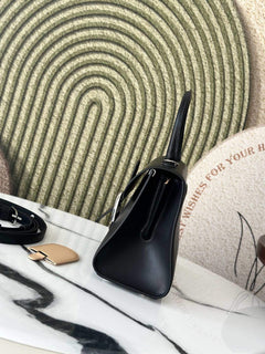 Delvaux Brillant Mini Leather Bag Black Ferragens Prata