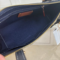 Coach Asher Shoulder Bag em Signature Canvas Grafite