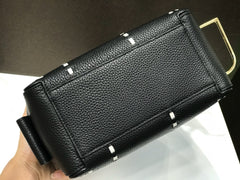 Delvaux Cool Box Black Costura Contrastante