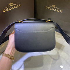 Delvaux Small Lingot Black Ferragens Douradas