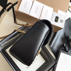 Gucci GG Marmont Small Matelasse Bag Black.