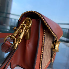 oach Tabby Shoulder Bag 26 in Signature Canvas with Beadchain