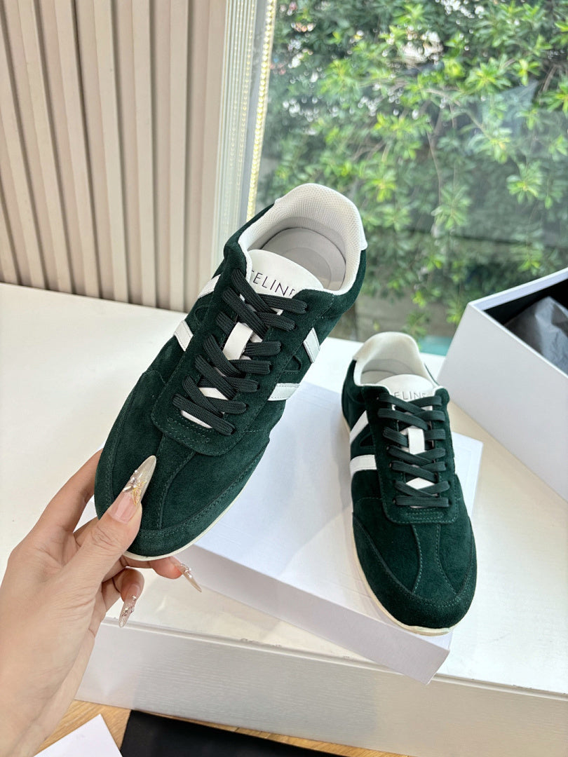 Celine Jogger Low Lace-Up Sneaker Green
