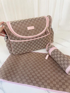 Gucci GG Canvas Diaper Bag rosa