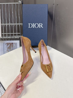 Scarpin Dior Initials Brown