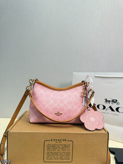 Coach Laurel Midnight Charm Shoulder Bag Pink