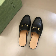 Gucci Princetown Slipper Black Leather.