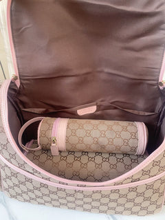 Gucci GG Canvas Diaper Bag rosa