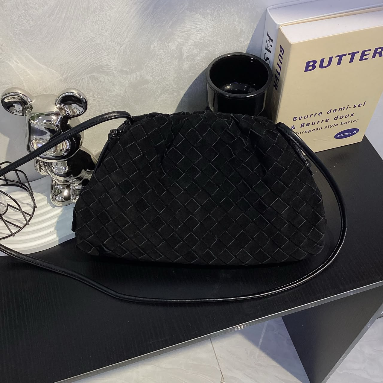 Bottega Veneta  The Mini Pouch Bag Black