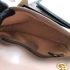 Gucci GG Marmont Small Matelasse Bag Nude.