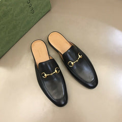 Gucci Princetown Slipper Black Leather.