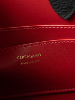 Bolsa Tote Ferragamo Hug Black Red
