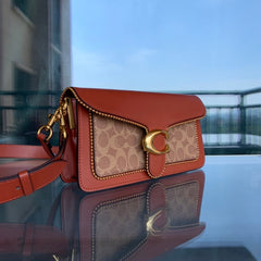 oach Tabby Shoulder Bag 26 in Signature Canvas with Beadchain