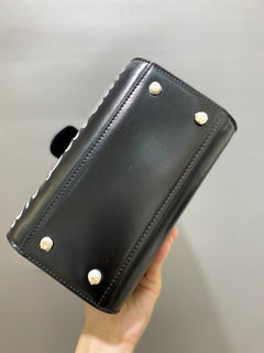 Delvaux Brillant L'Humour Lettering Black