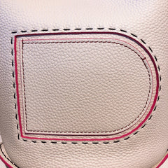 Delvaux Pin Mini Bucket Off-White / Pink