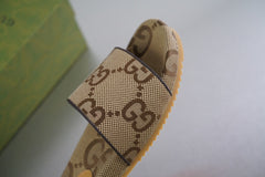 Gucci maxi GG canvas slide sandal
