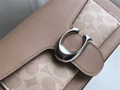Bolsa Coach Tabby Shoulder  Signature Canvas  Sand Taupe
