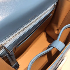 Delvaux Brillant L'Humour Lettering Blue / White