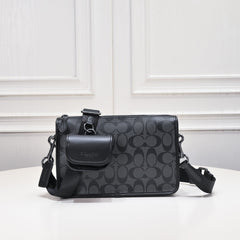 Coach Axel Compact Crossbody Bag Black