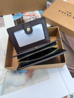 Coach Snap Wallet In Signature Canvas