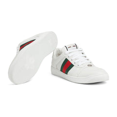 Gucci Screener White Leather Sneakers