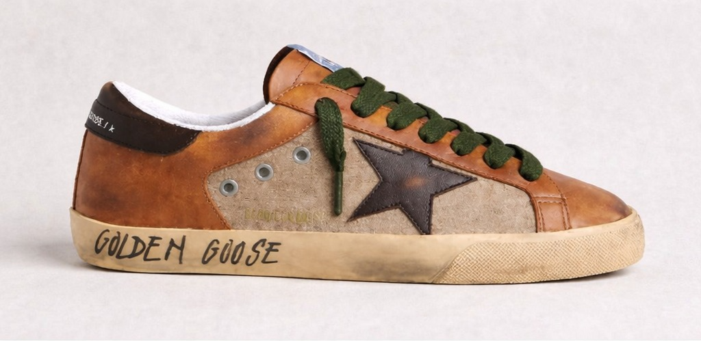 Golden Goose Super-Star Green Shoelace.