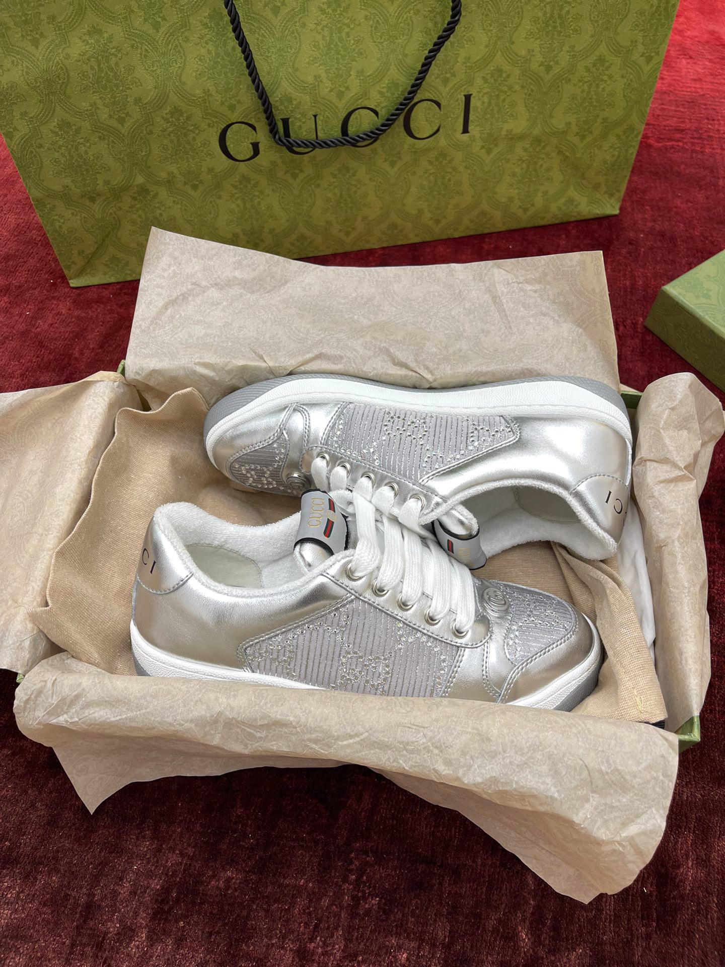 Gucci Screener GG Metallic Leather. ( Pronta entrega )