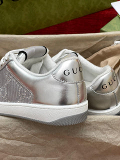 Gucci Screener GG Metallic Leather.