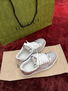 Gucci Screener GG Metallic Leather.