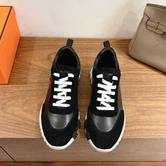 Hermes Air Mesh Suede Black.