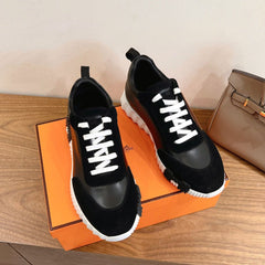 Hermes Air Mesh Suede Black.