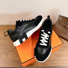 Hermes Air Mesh Suede Black.