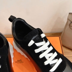 Hermes Air Mesh Suede Black.