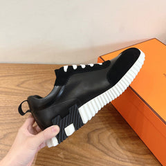 Hermes Air Mesh Suede Black.