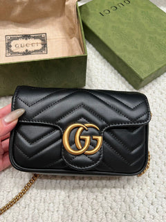 Gucci GG Marmont Mini Bag Black.