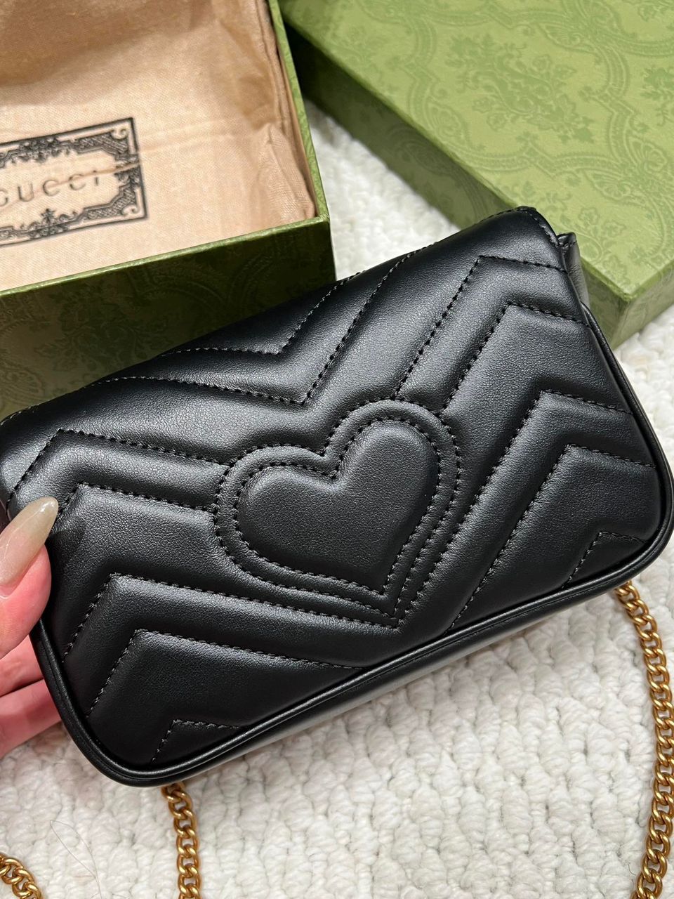 Gucci GG Marmont Mini Bag Black.