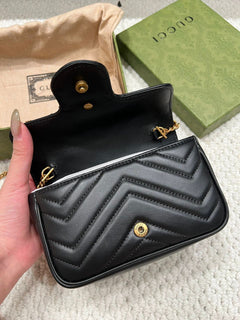 Gucci GG Marmont Mini Bag Black.