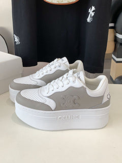 CELINE Sneakers With Wedge Outsole In Calfskin Leather