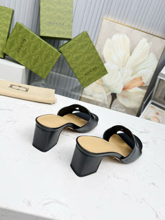 Gucci Interlocking GG Slide Sandal 55mm Black