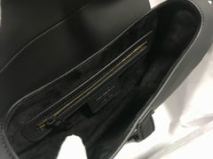 Bolsa Saddle Oblique Embroidery Black