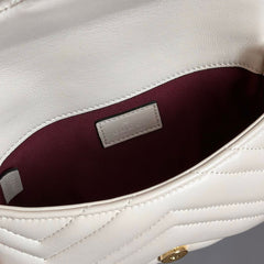 Gucci GG Marmont Mini Bag White.