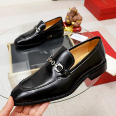 Ferragamo Mocassim Gancini Loafer Preto.