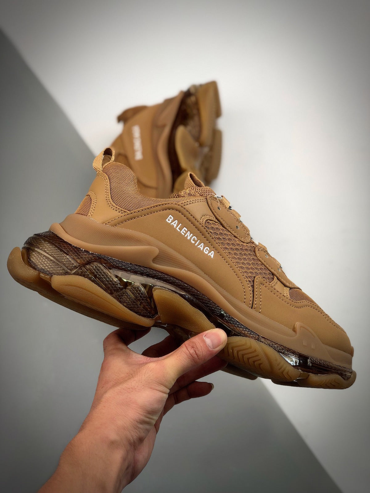 Balenciaga Triple S Clear Sole Beige