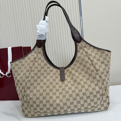 Gucci Jackie Tote Bag Beige Ebony .