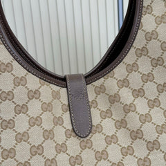 Gucci Jackie Tote Bag Beige Ebony .