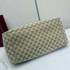 Gucci Jackie Tote Bag Beige Ebony .