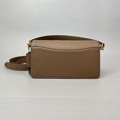 Coach Tabby Shoulder Bag Leather Brown .
