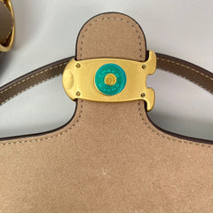 Coach Tabby Shoulder Bag Leather Brown .