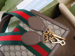 Gucci Queen Margaret Top Handle Bag GG Supreme Bee .