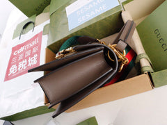 Gucci Queen Margaret Top Handle Bag GG Supreme Bee .